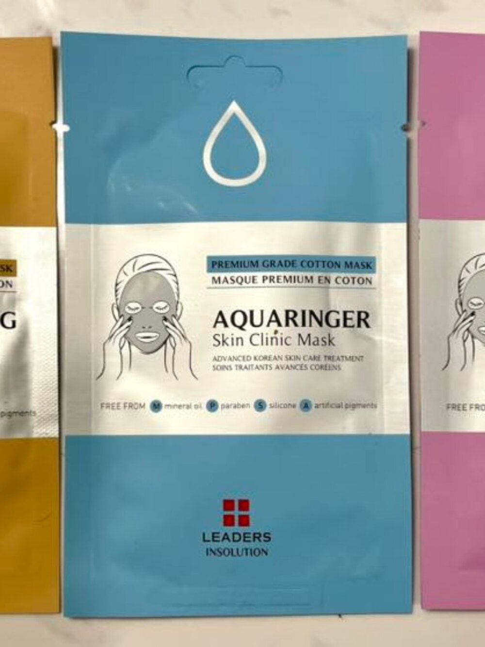 Set of 3 Leaders Insolution Sheet Masks, Individuallly Packaged